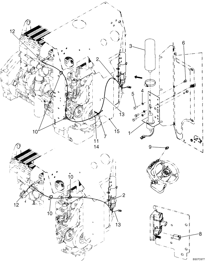 Схема запчастей Case 921E - (04-28) - COLD START SYSTEM (04) - ELECTRICAL SYSTEMS