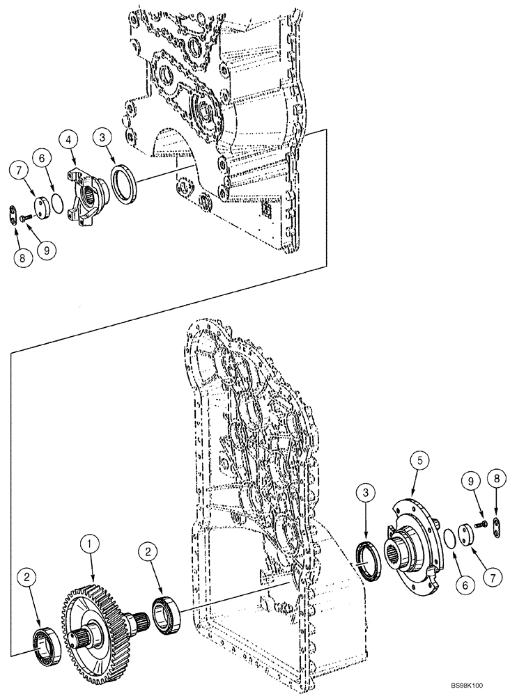 Схема запчастей Case 821C - (06-13) - TRANSMISSION - SHAFT, OUTPUT (Sep 29 2010 9:49AM) (06) - POWER TRAIN