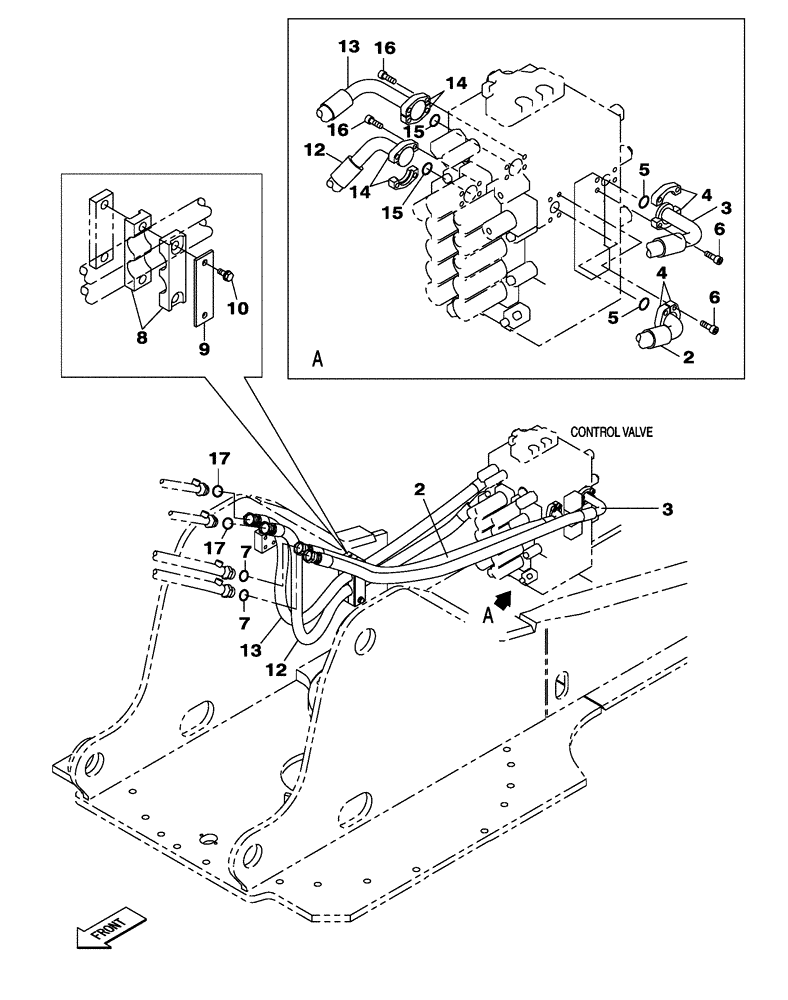 Схема запчастей Case CX210C LC - (35.737.01) - HYDRAULIC CIRCUIT - DIPPER AND BUCKET CYLINDER (35) - HYDRAULIC SYSTEMS