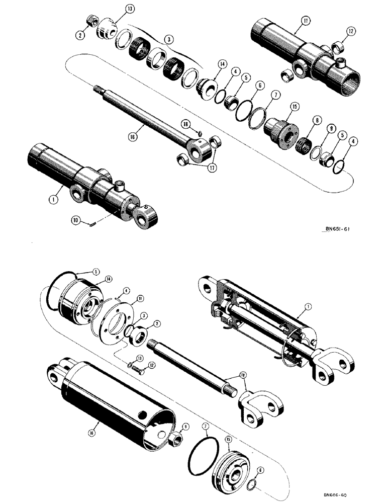 Схема запчастей Case 420C - (236) - D31185 HYDRAULIC SCARIFIER CYLINDER (07) - HYDRAULIC SYSTEM