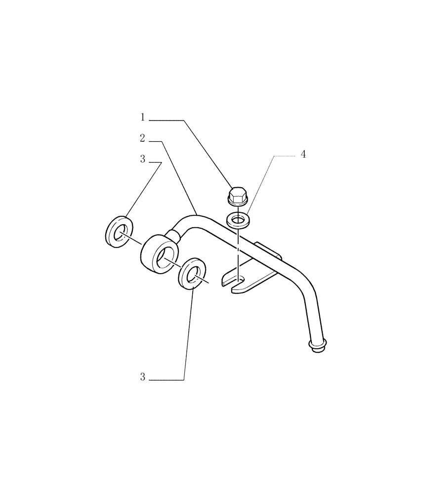 Схема запчастей Case 1850K LT - (0.203[02]) - PIPING - FUEL (01) - ENGINE