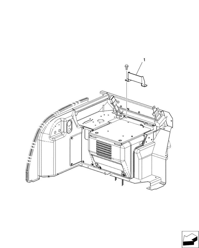 Схема запчастей Case CX31B - (01-076[00]) - STOPPER ASSY, COOLER (90) - PLATFORM, CAB, BODYWORK AND DECALS