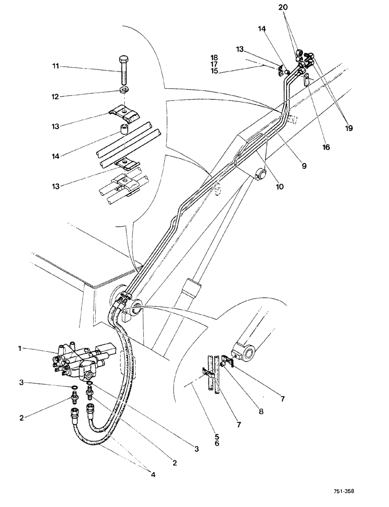 Схема запчастей Case 580F - (156) - LOADER 4-IN-1 BUCKET HYDRAULIC (35) - HYDRAULIC SYSTEMS