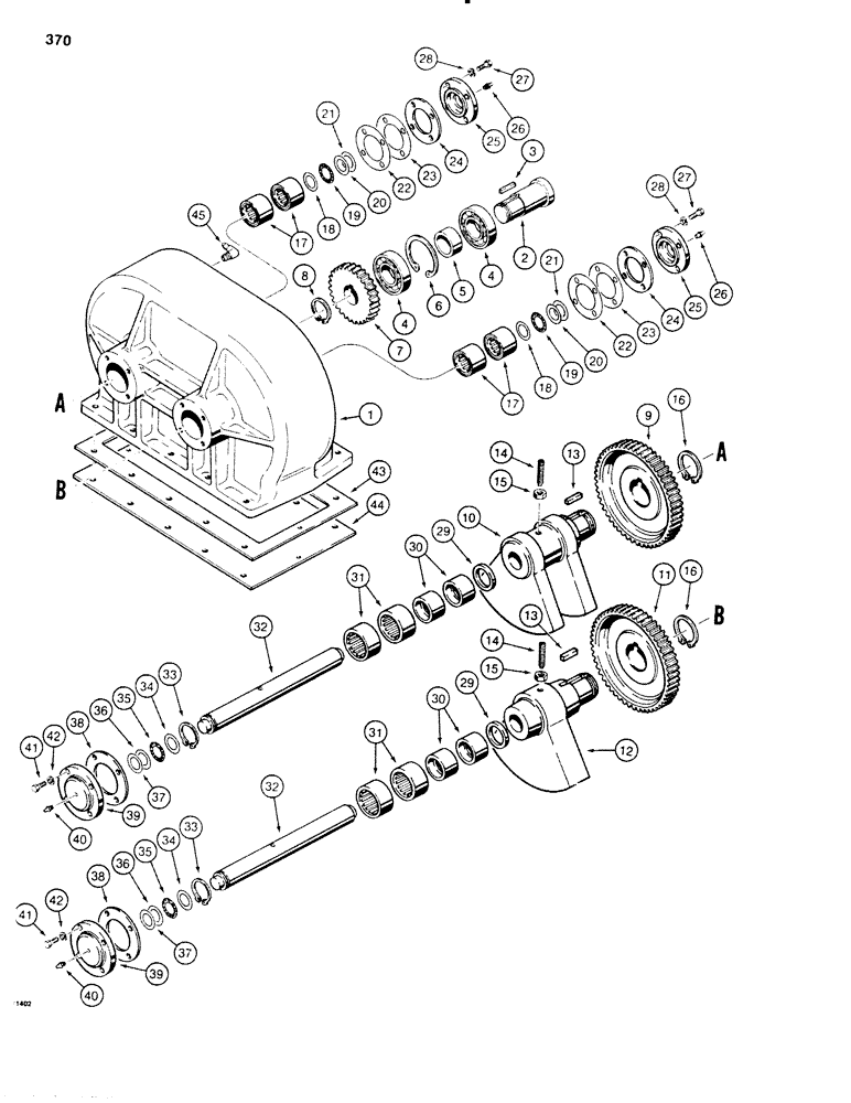 Схема запчастей Case SD100 - (370) - H559187 AND H601989 LINE LAYER GEARBOX (89) - TOOLS