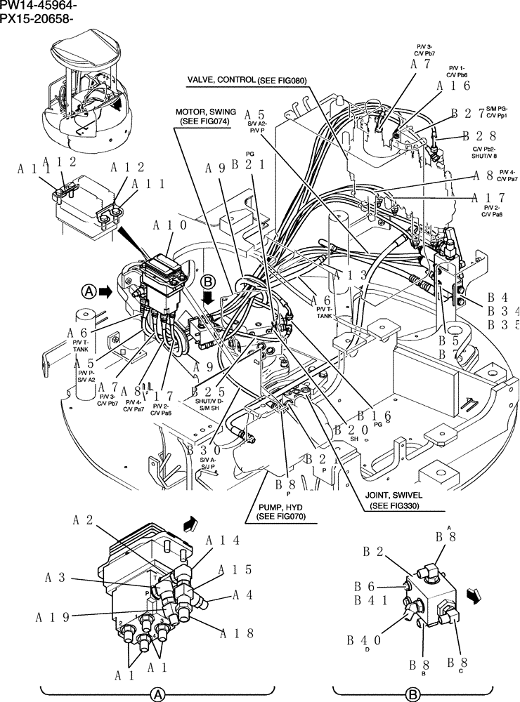 Схема запчастей Case CX31B - (161-17[1]) - CONTROL LINES, REMOTE (00) - GENERAL & PICTORIAL INDEX