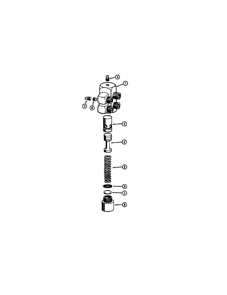 Схема запчастей Case W8B - (198) - A17701 RELIEF VALVE (DROTT CLAM) (07) - HYDRAULIC SYSTEM