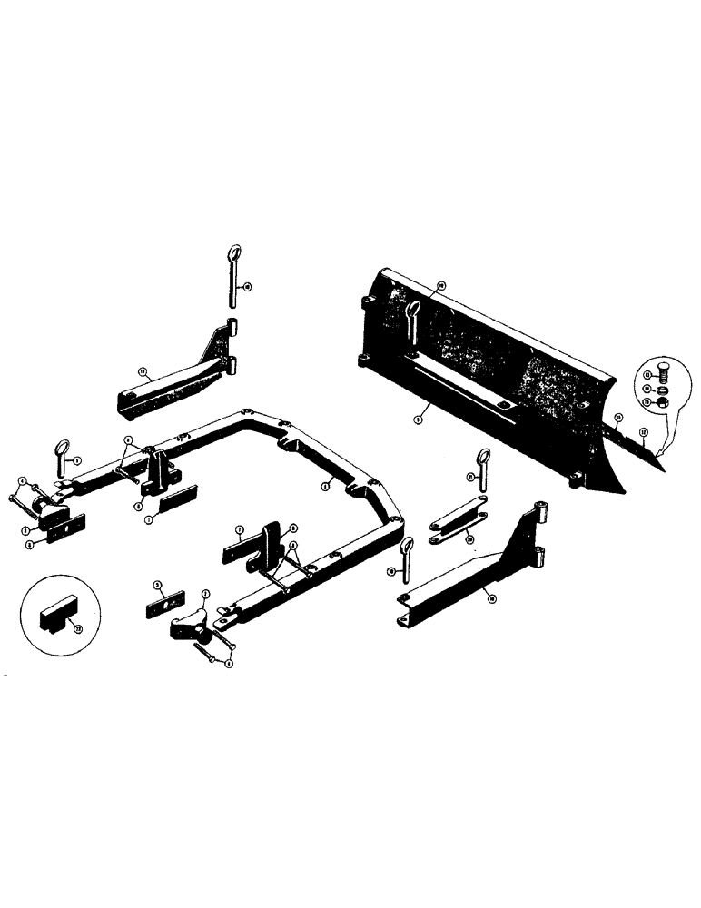 Схема запчастей Case 310C - (120) - MECHANICAL ANGLING DOZER (4 ROLLER TRACK) (05) - UPPERSTRUCTURE CHASSIS