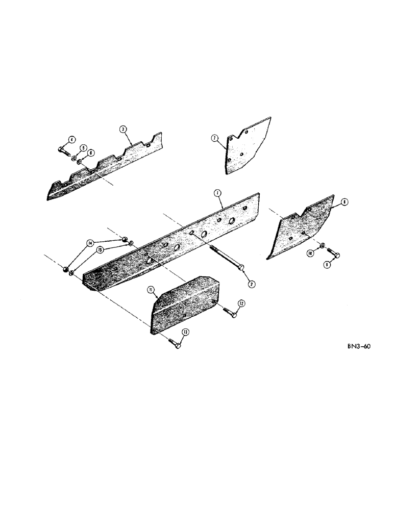 Схема запчастей Case 310D - (066[1]) - ROCK GUARD (04) - UNDERCARRIAGE