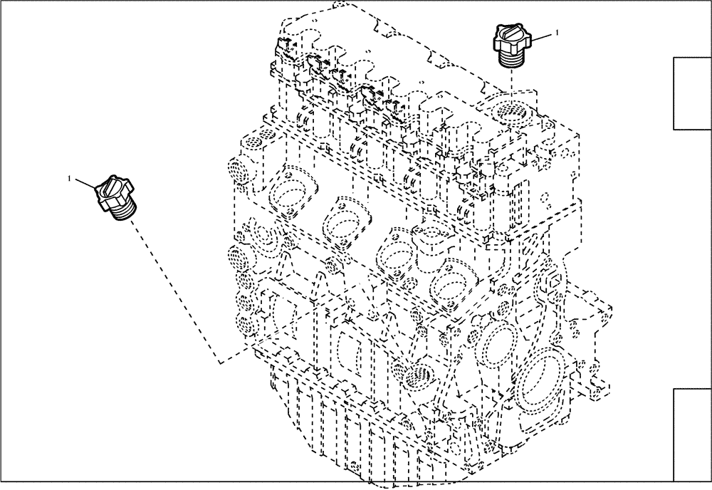 Схема запчастей Case 121E - (95.005[2432612001]) - FILLER CAP (10) - ENGINE