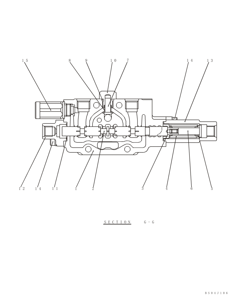 Схема запчастей Case CX36B - (HC007-01[1]) - HYDRAULIC CONTROL VALVE - COMPONENTS - RELIEF VALVE (BOOM SWING) (35) - HYDRAULIC SYSTEMS