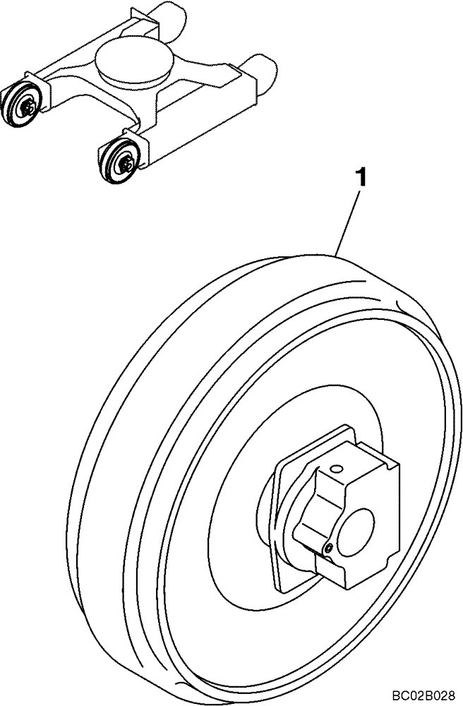 Схема запчастей Case CX130 - (05-10) - TRACK - IDLER (DAC0713102 - ) (11) - TRACKS/STEERING