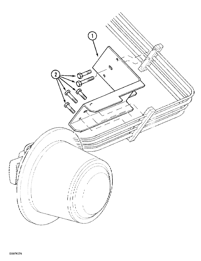 Схема запчастей Case 888 - (5-12) - TRACK FRAME TUBING GUARDS (11) - TRACKS/STEERING