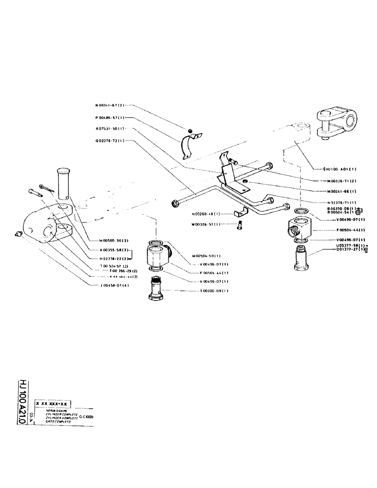 Схема запчастей Case GCK120 - (087) - CYLINDER COMPLETE 