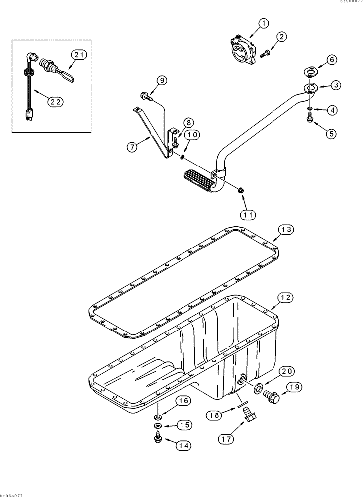 Схема запчастей Case 9040 - (2-24) - OIL PUMP AND OIL PAN, 6T-830 ENGINE (02) - ENGINE