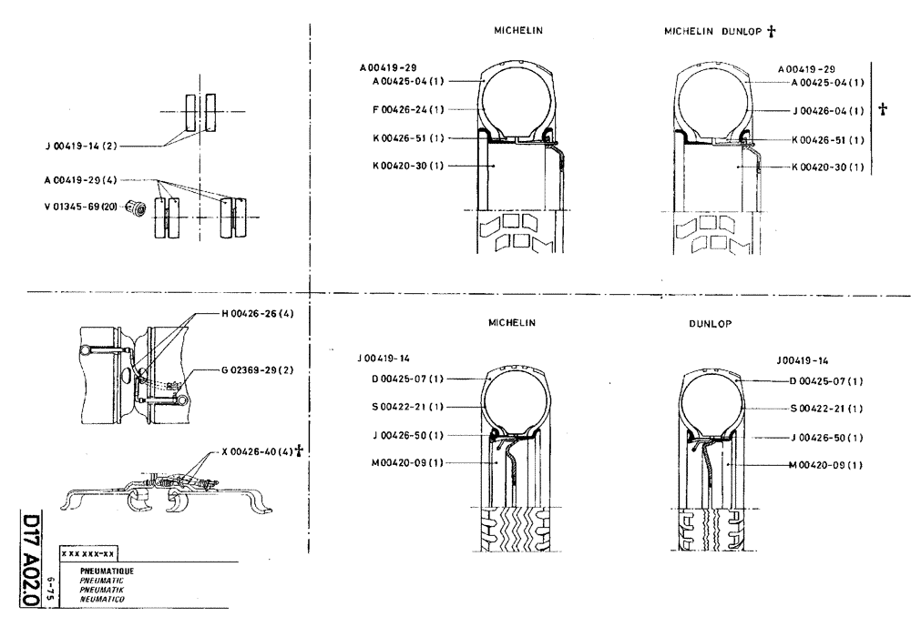 Схема запчастей Case TY45 - (D17 A02.0) - PNEUMATIC (05) - UPPERSTRUCTURE CHASSIS