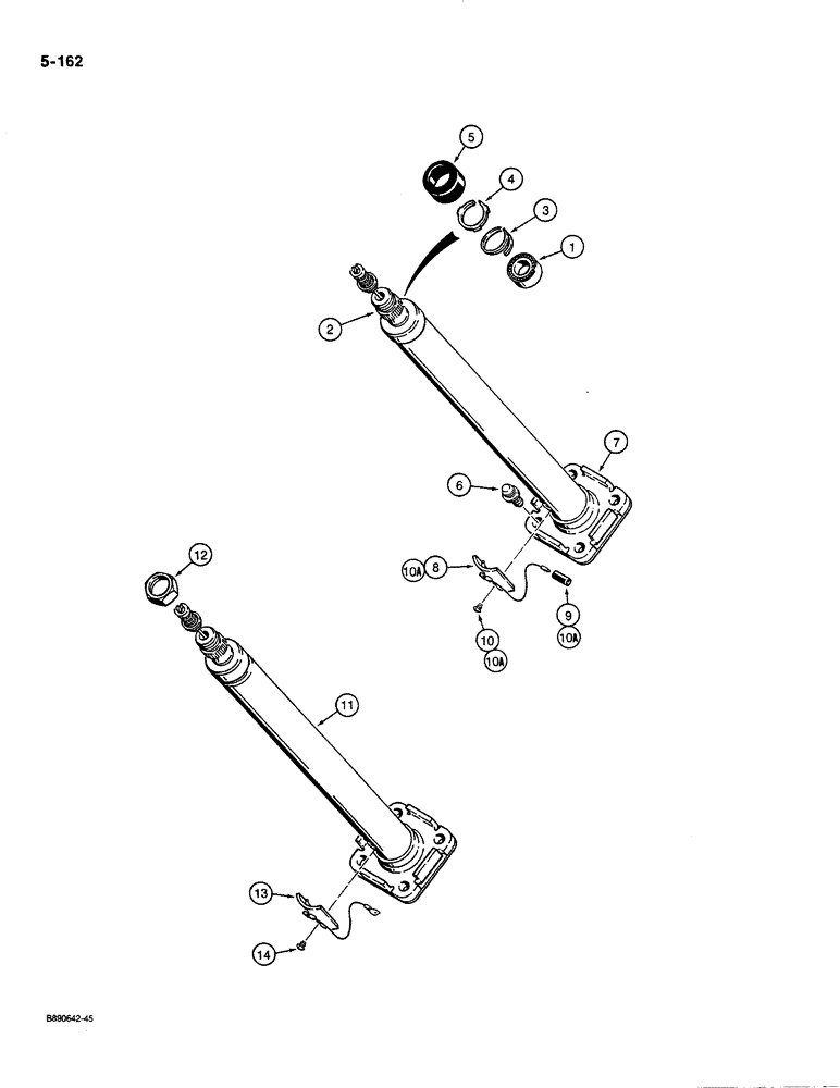 Схема запчастей Case 580K - (05-162) - STEERING COLUMNS, MODELS WITH HORN (05) - STEERING