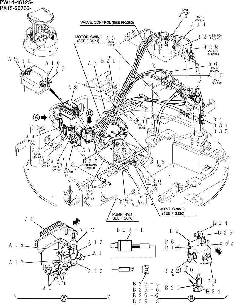 Схема запчастей Case CX31B - (161-72[1]) - CONTROL LINES, REMOTE ANGLE DOZER (00) - GENERAL & PICTORIAL INDEX