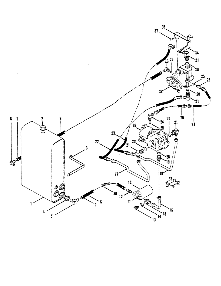 Схема запчастей Case 30 - (08) - HYDRAULIC SYSTEM - PROPULSION CIRCUIT 