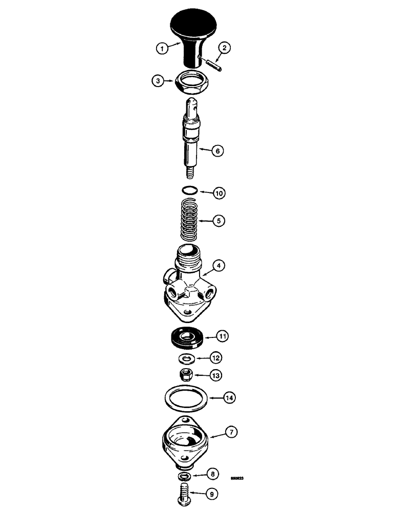 Схема запчастей Case W14 - (412) - L103834 PARKING BRAKE VALVE (07) - BRAKES