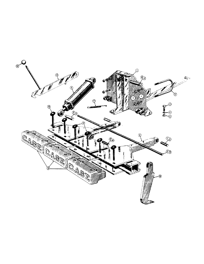 Схема запчастей Case 420 - (140) - SCARIFIER (42" GAUGE TRACTOR) (05) - UPPERSTRUCTURE CHASSIS