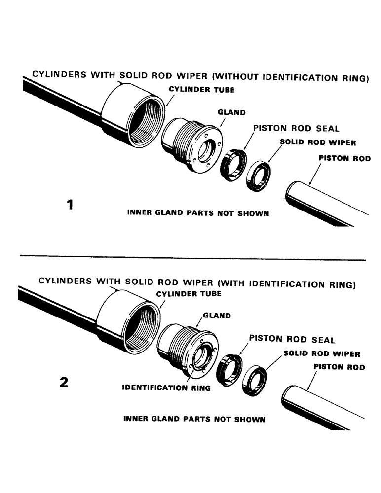 Схема запчастей Case 1700-SERIES - (228) - CYLINDER IDENTIFICATION (35) - HYDRAULIC SYSTEMS