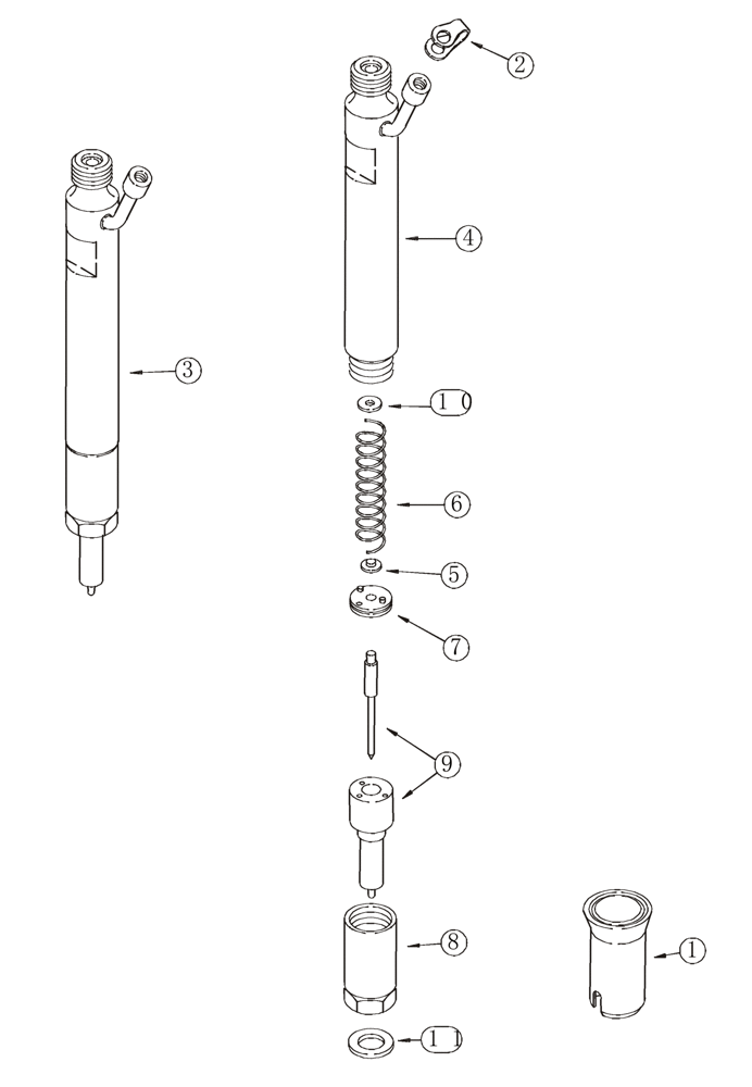 Схема запчастей Case 821C - (03-18) - FUEL INJECTION NOZZLE (03) - FUEL SYSTEM