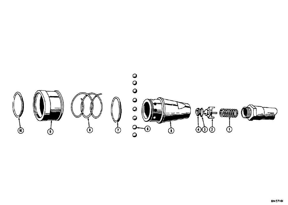 Схема запчастей Case 310E - (114) - 4026AA PULL BEHIND COUPLING - FEMALE (07) - HYDRAULIC SYSTEM