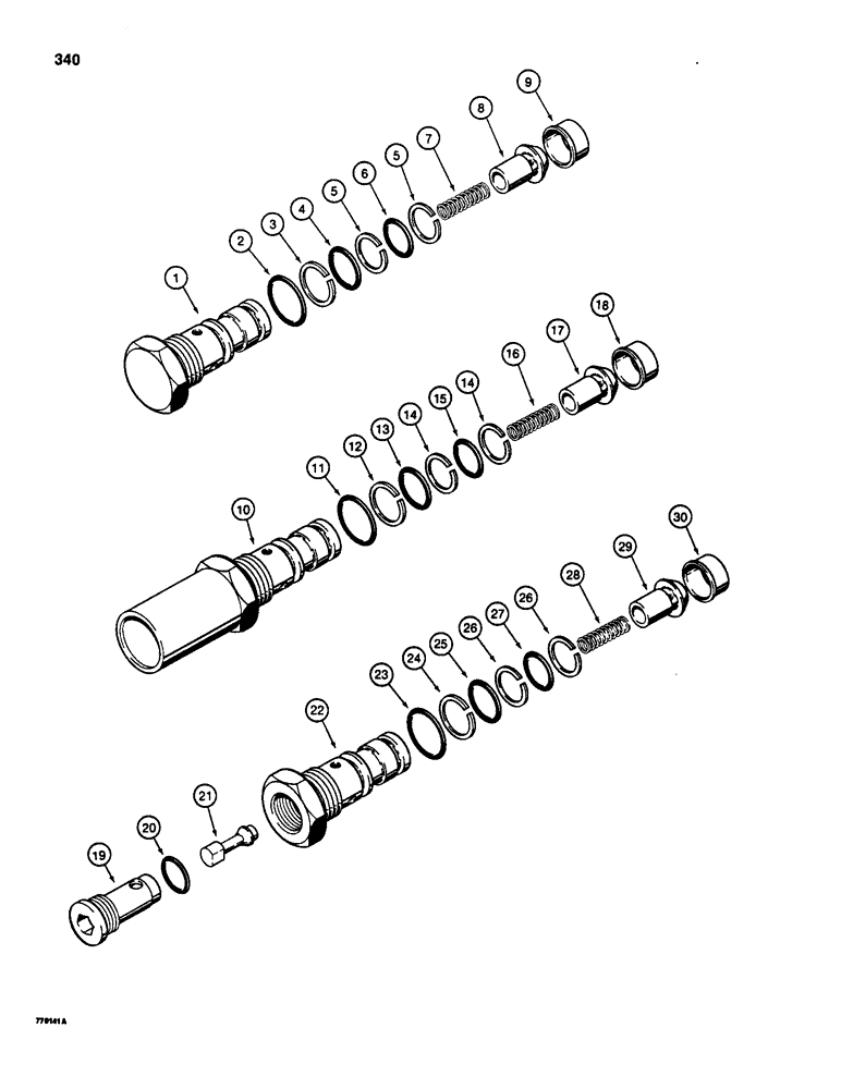 Схема запчастей Case W20B - (340) - CHECK VALVE (08) - HYDRAULICS