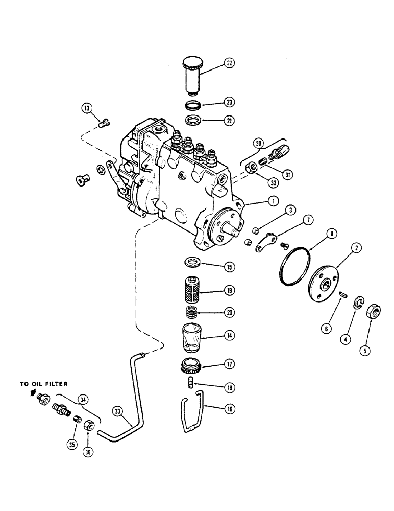 Схема запчастей Case 336B - (42) - A138011 & A138003 FUEL INJECTION PUMPS, 336BD NATURALLY ASPIRATED ENGINE W/LUBE ON OUTSIDE OF PUMP 