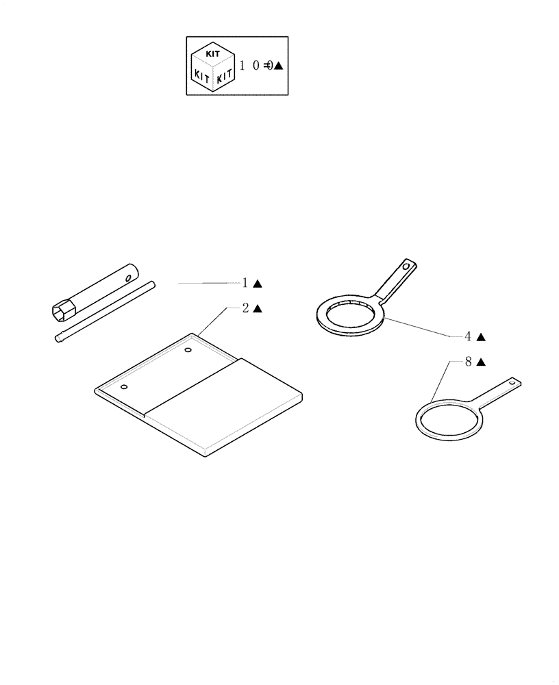 Схема запчастей Case CX31B - (4.200[01]) - TOOLS KIT (89) - TOOLS