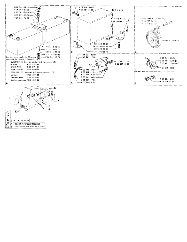 Схема запчастей Case 90BCL - (366) - UPPERSTURCTURE ELECTRIC CIRCUIT (06) - ELECTRICAL SYSTEMS