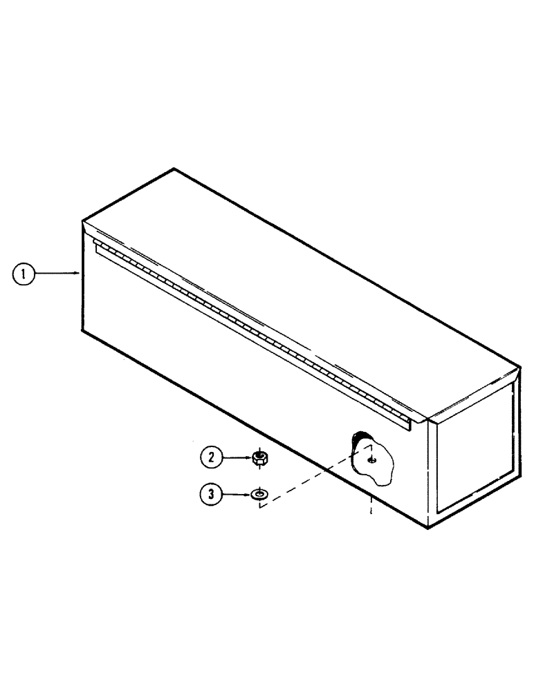 Схема запчастей Case 50 - (322) - OPTIONAL TOOL BOX AND TOOLS, (S/N 6279926 AND AFTER) (88) - ACCESSORIES