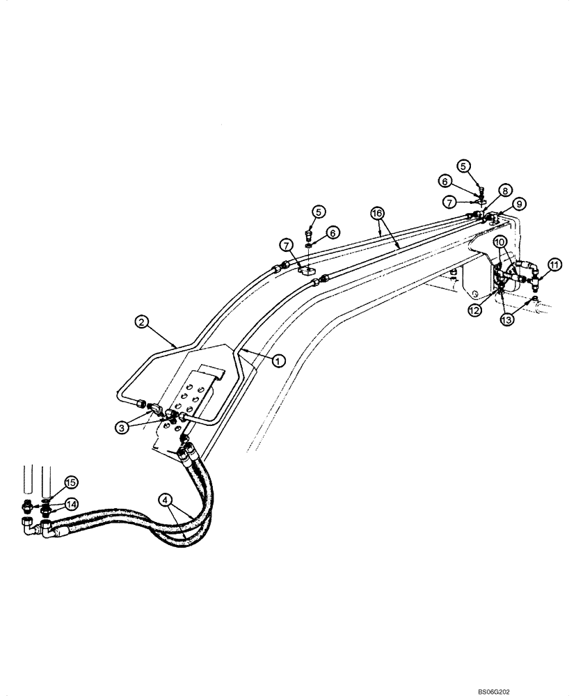 Схема запчастей Case 865 - (08.32[00]) - BRAKE AND STEERING - HYDRAULIC CIRCUIT (08) - HYDRAULICS