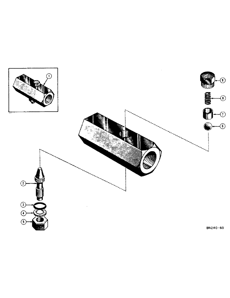 Схема запчастей Case 400 - (273) - 60374 FLOW CONTROL VALVE (07) - HYDRAULIC SYSTEM