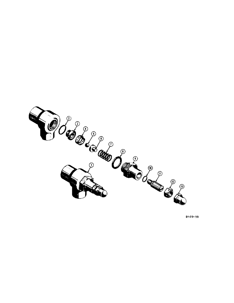 Схема запчастей Case 400 - (288) - 33959 SPECIAL RELIEF VALVE (07) - HYDRAULIC SYSTEM