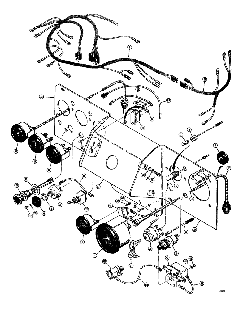 Схема запчастей Case 680CK - (050) - ELECTRICAL SYSTEM, INSTRUMENT PANELS (55) - ELECTRICAL SYSTEMS