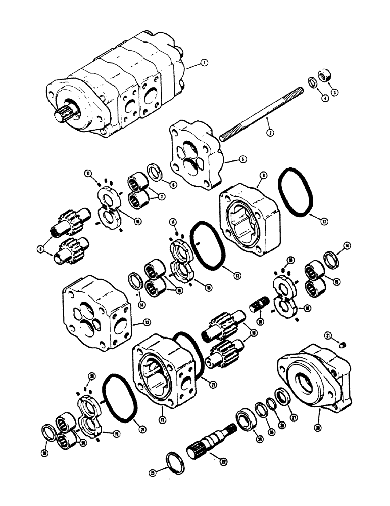 Схема запчастей Case 680CK - (200) - L26379 EQUIPMENT PUMP (35) - HYDRAULIC SYSTEMS