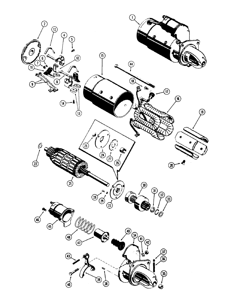 Схема запчастей Case W7 - (085A) - A57092 STARTER, (284) SPARK IGNITION ENGINE (04) - ELECTRICAL SYSTEMS