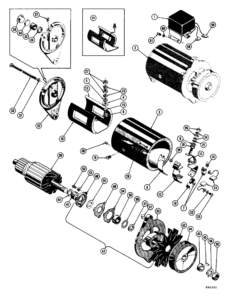 Схема запчастей Case 1000 - (070) - 73102 GENERATOR (06) - ELECTRICAL SYSTEMS