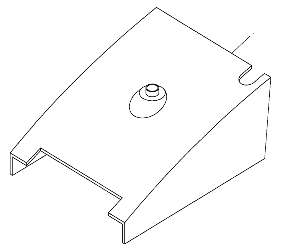 Схема запчастей Case PT240 - (90.105.01) - AIR INTAKE BONNET (GROUP 200-ND144421) (90) - PLATFORM, CAB, BODYWORK AND DECALS