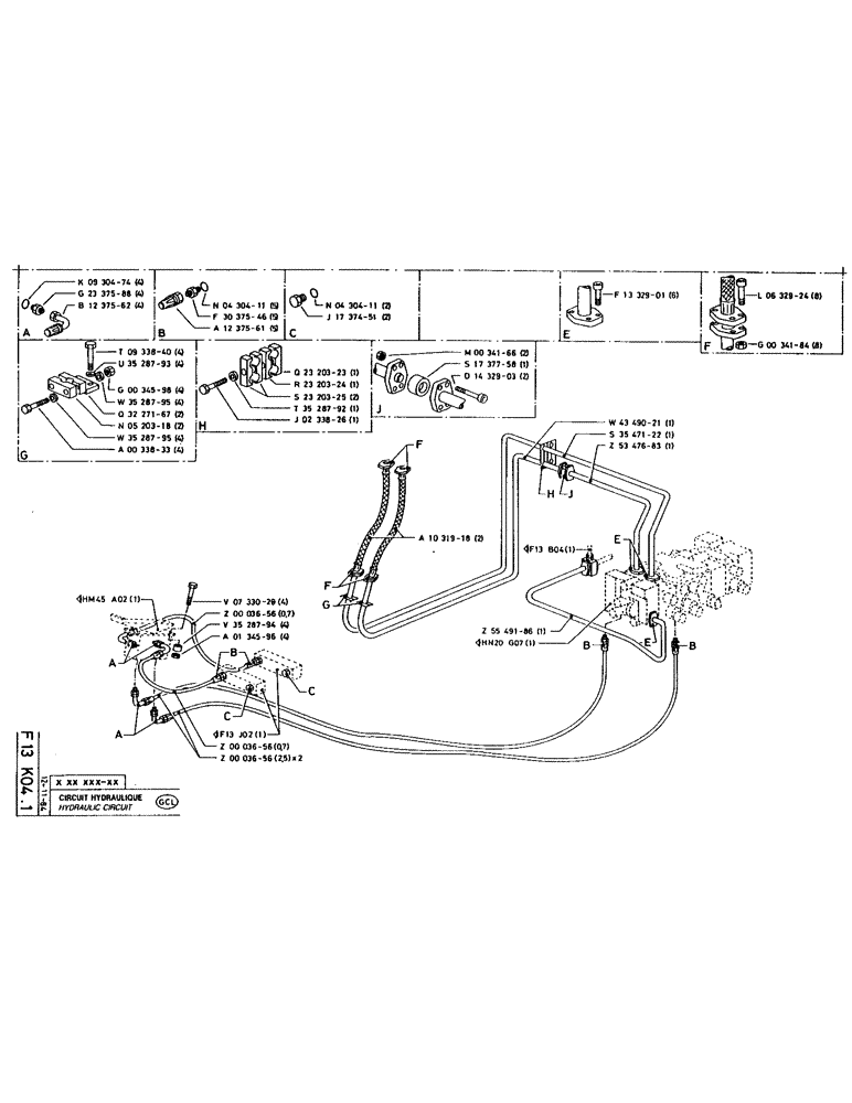 Схема запчастей Case 160CKS - (130) - HYDRAULIC CIRCUIT (07) - HYDRAULIC SYSTEM