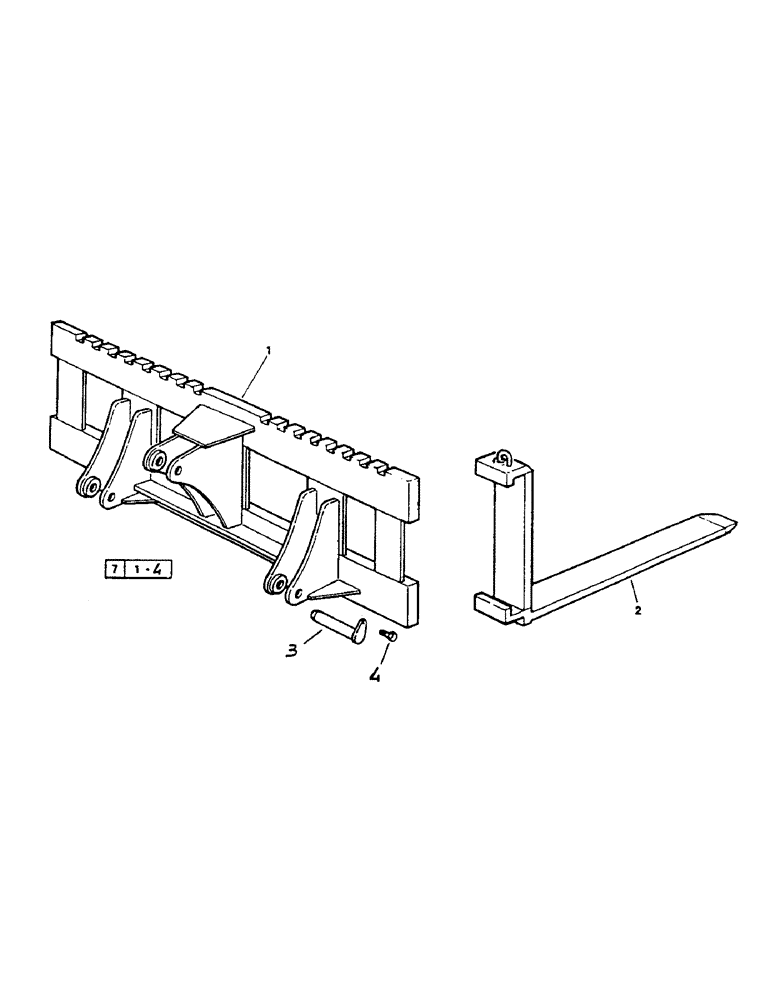 Схема запчастей Case 221B - (9-35L) - FORK - QUICK COUPLER, 221B (DAH2215913-DAH2216853) (09) - CHASSIS/ATTACHMENTS