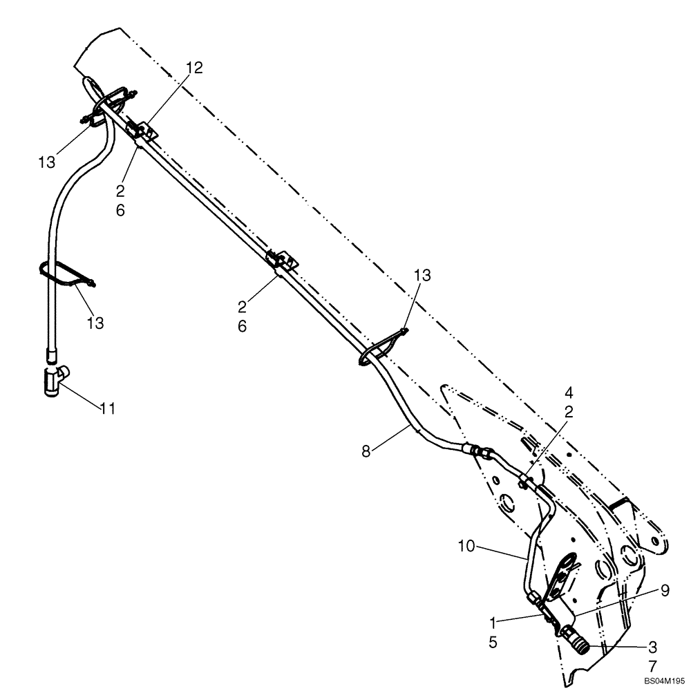 Схема запчастей Case 410 - (08-03A) - HYDRAULICS - CASE DRAIN (08) - HYDRAULICS