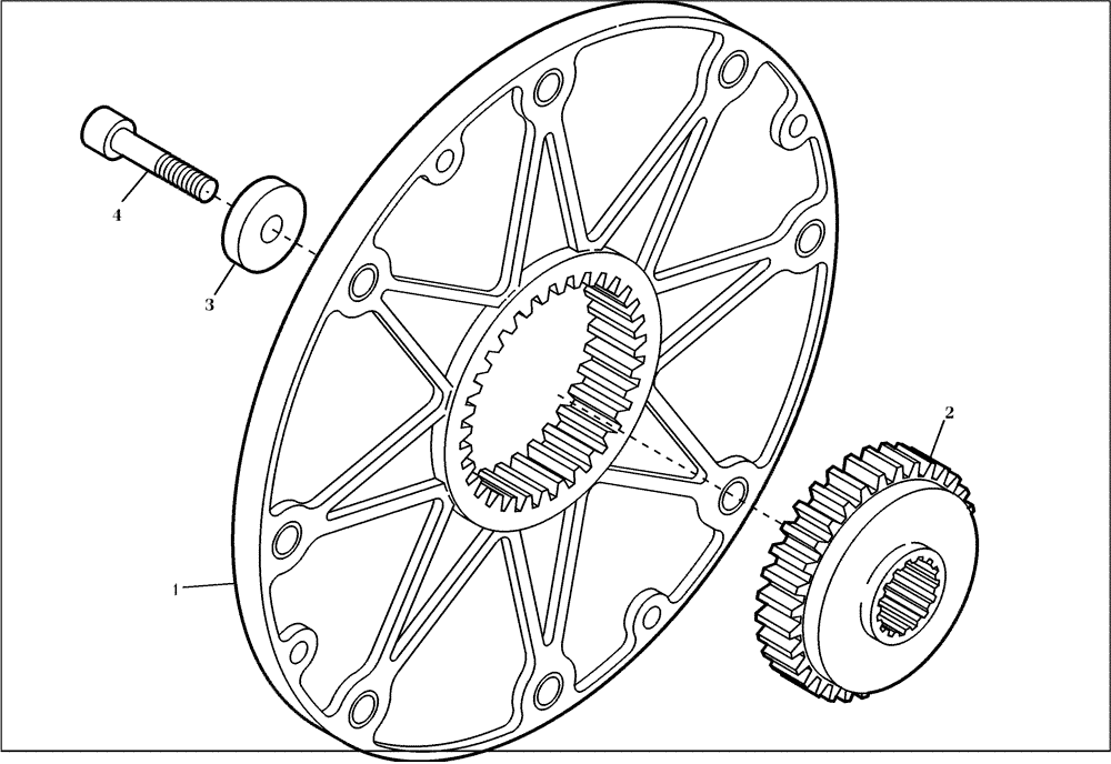 Схема запчастей Case 321D - (17.102[001]) - CLUTCH (S/N 591052-UP) No Description