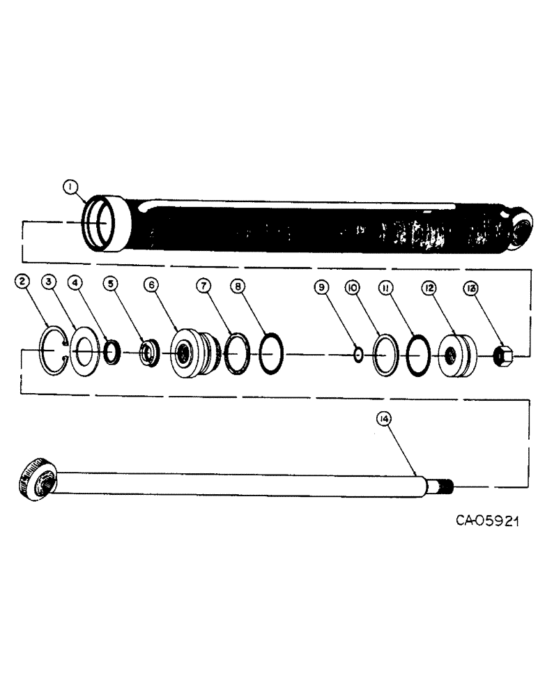 Схема запчастей Case 4155 - (10-05) - 72168C91 - HYDRAULICS, TILT CYLINDER (07) - HYDRAULICS