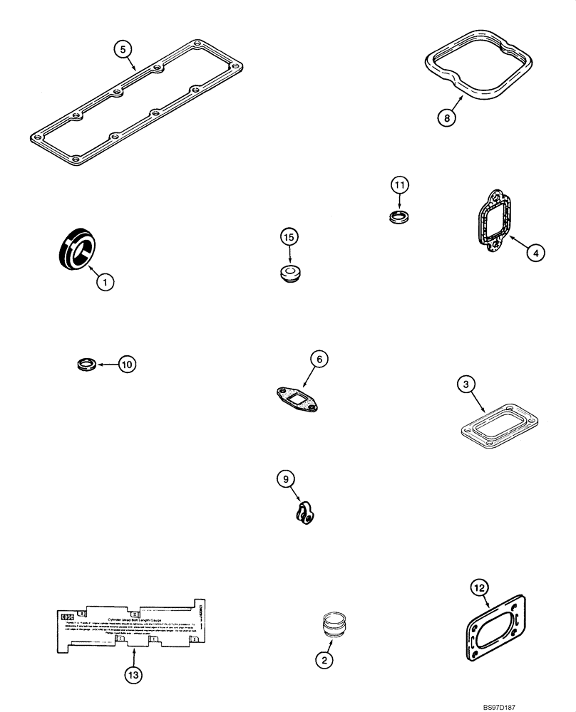 Схема запчастей Case 1845C - (02-39) - GASKET KIT - VALVE GRIND, 4-390 EMISSIONS CERTIFIED ENGINE, ASN JAF0250483 (INJECTION PUMP J931397) (02) - ENGINE