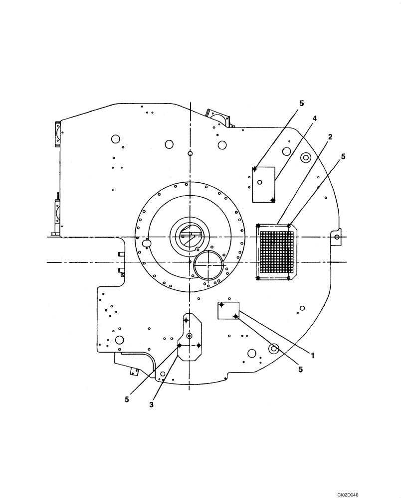 Схема запчастей Case CX75SR - (09-04) - TURNTABLE - ACCESS COVERS (09) - CHASSIS/ATTACHMENTS