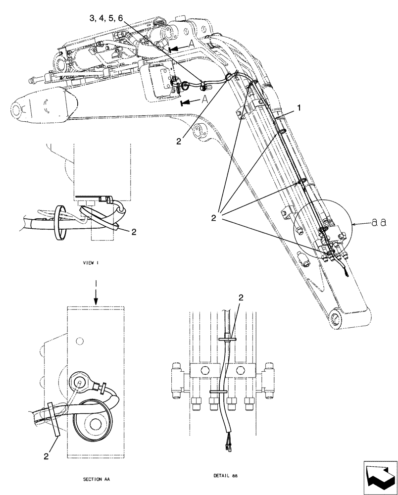 Схема запчастей Case CX31B - (03-013[00]) - HARNESS ASSY, BOOM (55) - ELECTRICAL SYSTEMS