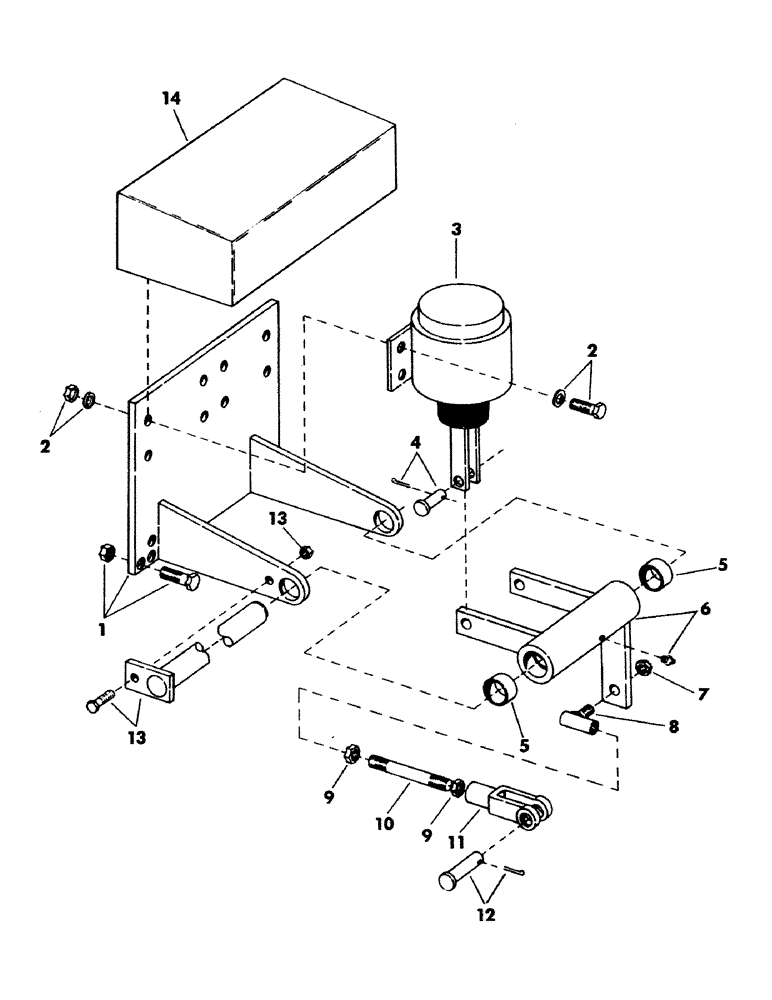 Схема запчастей Case 35YC - (162) - FAST HOIST LINKAGE AND ATTACHING PARTS (05) - UPPERSTRUCTURE CHASSIS