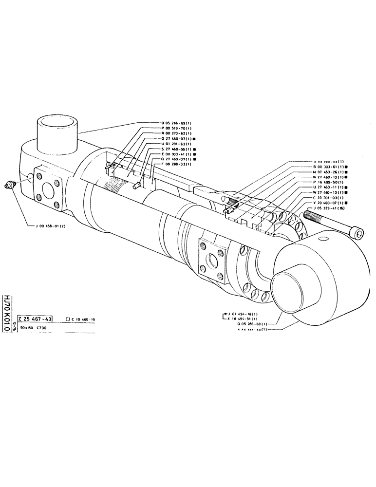 Схема запчастей Case 115CL - (072) - NO DESCRIPTION PROVIDED 